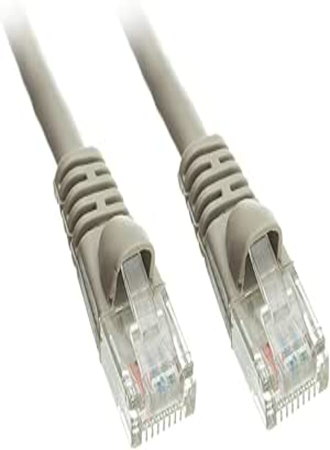 C&E Cat6a 50-Foot Gray Ethernet Patch Cable, Snagless/Molded Boot, 500 MHz (CNE42609)